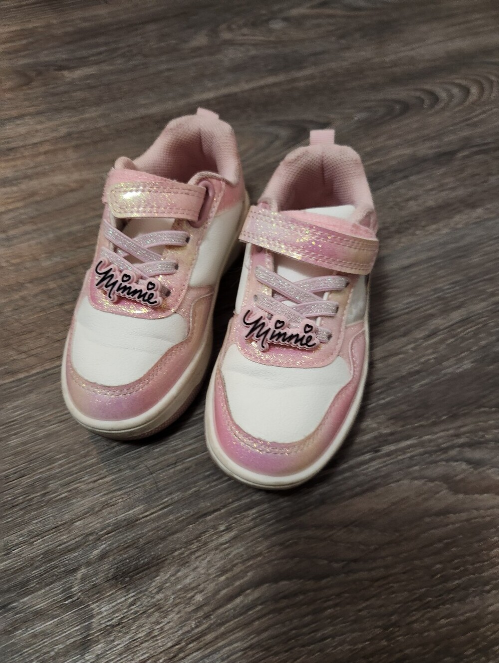 Kids' Pink and White Light-Up Sneakers